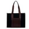 Women's Western Casual Solid Zip Tote Bag